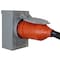 Ac Works SOOW Locking Extension Cord, 12 AWG, Indoor/Outdoor, 12/4, 1 Outlets, CS6364, Black, Rubber, Nylon TEL1420-025 - alternate 5